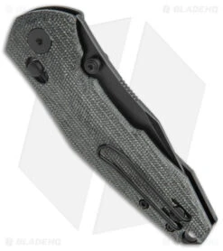 GiantMouse Vox/Anso ACE Nazca Exclusive Bar Lock Knife Black Micarta (3.2" PVD) -Knives and tools GiantMouse Vox Anso ACE Nazca Bar Lock Black Micarta Exclusive PVD BHQ 173597 jr side