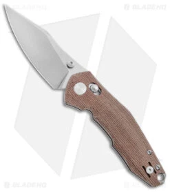 GiantMouse Vox/Anso ACE Nazca Bar Lock Knife Natural Micarta (3.2" Satin M390)