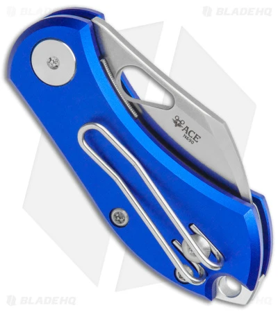 GiantMouse Vox/Anso ACE Nibbler Knife Blue Aluminum (1.9" Satin N690) 5 GiantMouse Vox/Anso ACE Nibbler Knife Blue Aluminum (1.9" Satin N690) - Image 3