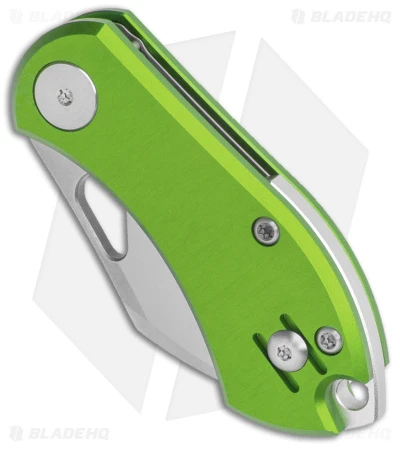 GiantMouse Vox/Anso ACE Nibbler Knife Green Aluminum (1.9" Satin N690) 4 GiantMouse Vox/Anso ACE Nibbler Knife Green Aluminum (1.9" Satin N690) - Image 2