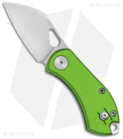 GiantMouse Vox/Anso ACE Nibbler Knife Green Aluminum (1.9" Satin N690) 3 GiantMouse Vox/Anso ACE Nibbler Knife Green Aluminum (1.9" Satin N690)