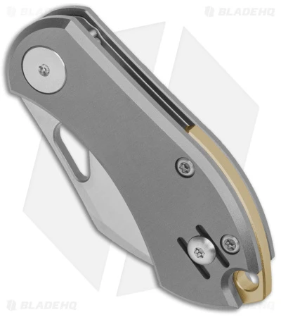 GiantMouse Vox/Anso ACE Nibbler Liner Lock Knife Titanium (1.9" Satin 20CV) 4 GiantMouse Vox/Anso ACE Nibbler Liner Lock Knife Titanium (1.9" Satin 20CV) - Image 2