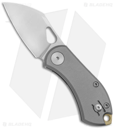 GiantMouse Vox/Anso ACE Nibbler Liner Lock Knife Titanium (1.9" Satin 20CV) 3 GiantMouse Vox/Anso ACE Nibbler Liner Lock Knife Titanium (1.9" Satin 20CV)