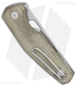 GiantMouse Vox/Anso ACE Nimbus V2 Liner Lock Knife Green Micarta (3" Satin) 9 GiantMouse Vox/Anso ACE Nimbus V2 Liner Lock Knife Green Micarta (3" Satin) -Knives and tools GiantMouse Vox Anso ACE Nimbus Liner Lock Knife Green Micarta 3 Satin M390 BHQ 117647 LS Side