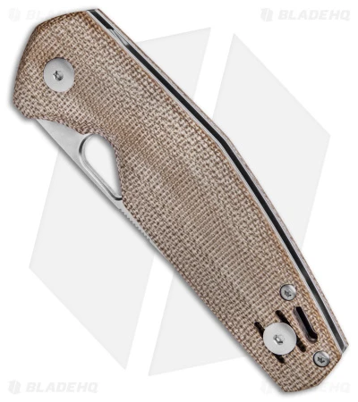 GiantMouse Vox/Anso ACE Nimbus V2 Liner Lock Knife Natural Micarta (3" Satin) 4 GiantMouse Vox/Anso ACE Nimbus V2 Liner Lock Knife Natural Micarta (3" Satin) - Image 2