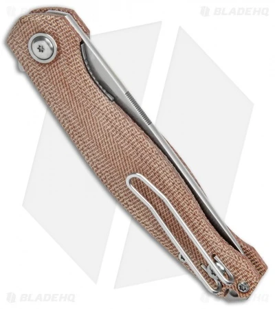 GiantMouse Vox/Anso ACE Sonoma V2 Liner Lock Knife Natural Micarta (3.3" SW) 5 GiantMouse Vox/Anso ACE Sonoma V2 Liner Lock Knife Natural Micarta (3.3" SW) - Image 3