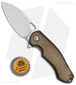 GiantMouse Vox/Anso Biblio Flipper Knife Dark Bronze W/ Micarta (2.9" Satin) 9 GiantMouse Vox/Anso Biblio Flipper Knife Dark Bronze W/ Micarta (2.9" Satin) -Knives and tools GiantMouse Vox Anso Biblio Flipper Bronze Micarta SW BHQ 124408 jr bottlecap