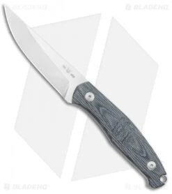 GiantMouse Vox/Anso GMF2 Fixed Blade Knife Black Micarta (3.6" Satin)