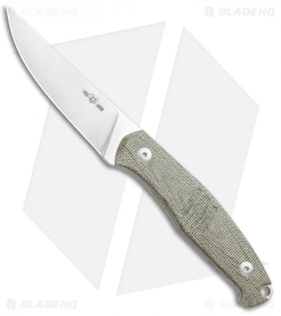 GiantMouse Vox/Anso GMF2 Fixed Blade Green Micarta (3.6" Stonewash Full Flat) 3 GiantMouse Vox/Anso GMF2 Fixed Blade Green Micarta (3.6" Stonewash Full Flat)