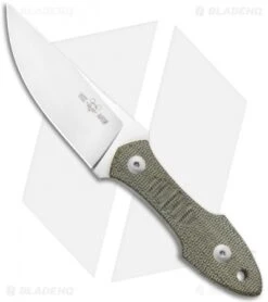 GiantMouse Vox/Anso GMF3 Green Micarta Fixed Blade Knife (3.25" Satin)