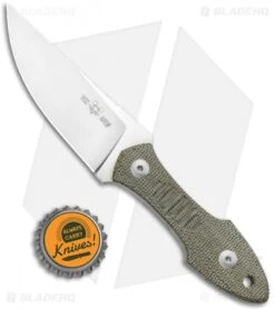 GiantMouse Vox/Anso GMF3 Green Micarta Fixed Blade Knife (3.25" Satin) 9 GiantMouse Vox/Anso GMF3 Green Micarta Fixed Blade Knife (3.25" Satin) -Knives and tools GiantMouse Vox Anso GMF3 Green Micarta Fixed Blade Satin BHQ 123801 jr bottlecap