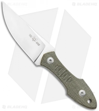 GiantMouse Vox/Anso GMF3 Green Micarta Fixed Blade Knife (3.25" Satin) 3 GiantMouse Vox/Anso GMF3 Green Micarta Fixed Blade Knife (3.25" Satin)