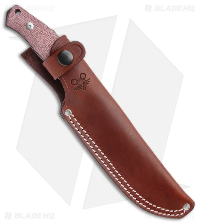 GiantMouse Vox/Anso GMF4 Fixed Blade Knife Red Canvas Micarta (5.65" PVD) 5 GiantMouse Vox/Anso GMF4 Fixed Blade Knife Red Canvas Micarta (5.65" PVD) - Image 3