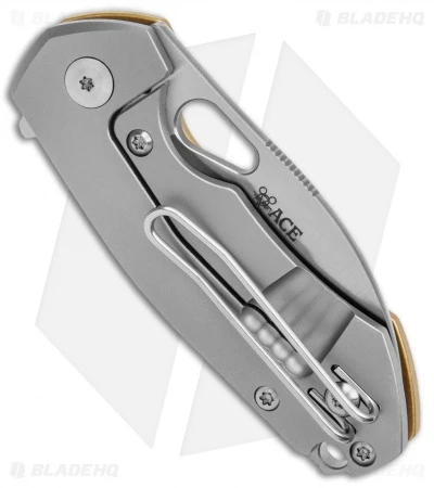 GiantMouse Vox/Anso Riv Frame Lock Knife Brass (2.5" Satin) 5 GiantMouse Vox/Anso Riv Frame Lock Knife Brass (2.5" Satin) - Image 3