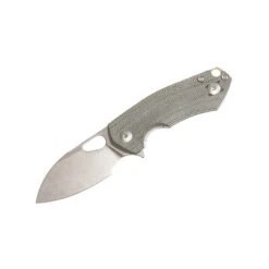 (Off Centered) Open Box/Returned GiantMouse Riv-LL Pocket Knife Green Micarta Handle Magnacut Steel RIV-LL-GRN