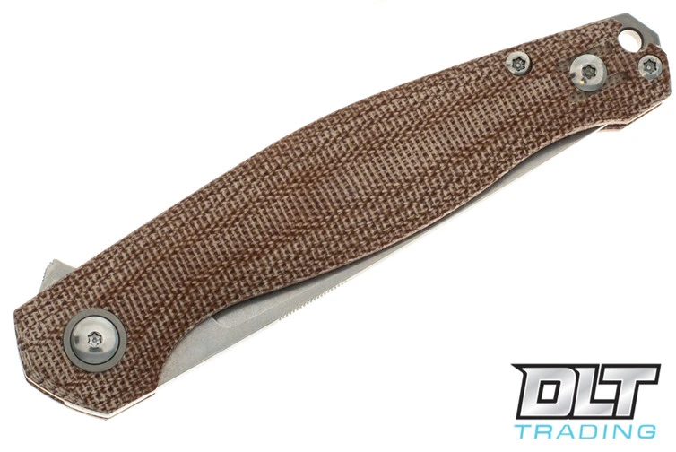 GiantMouse Sonoma V2 - Natural Canvas Micarta 5 GiantMouse Sonoma V2 - Natural Canvas Micarta - Image 3