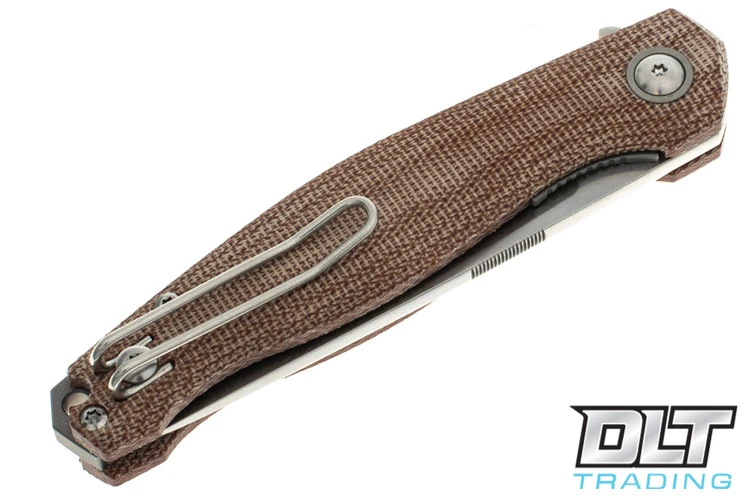 GiantMouse Sonoma V2 - Natural Canvas Micarta 6 GiantMouse Sonoma V2 - Natural Canvas Micarta - Image 4