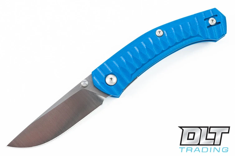 GiantMouse ACE Iona - Textured Blue G-10 - Satin Blade 2 GiantMouse ACE Iona - Textured Blue G-10 - Satin Blade