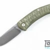 GiantMouse ACE Iona - Textured Green G-10 - Satin Blade -Knives and tools giant mouse iona 2743 99799.1613146701