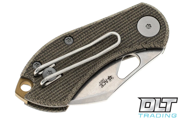 GiantMouse Nibbler - Green Canvas Micarta 6 GiantMouse Nibbler - Green Canvas Micarta - Image 4