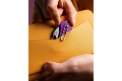 GiantMouse ACE Nibbler Purple Aluminium, N690 Pocket Knife, Ansø En Voxnaes Design -Knives and tools giantmouse nibbler fashionshoot2